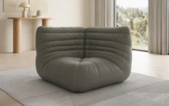 Designer Eckmodul Sofa-Sessel Calmo in Echtleder