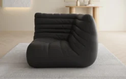 Designer Eckmodul Sofa-Sessel Calmo in Echtleder