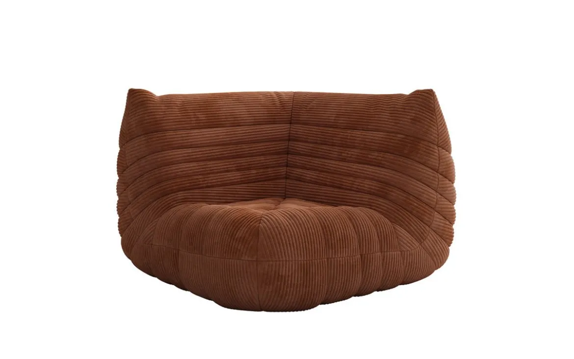 Designer Eckmodul Sofa-Sessel Calmo in Cord