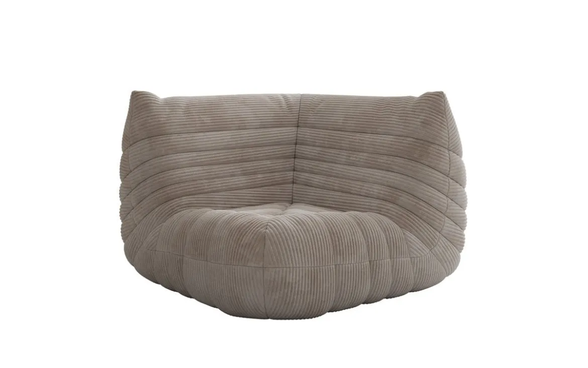 Designer Eckmodul Sofa-Sessel Calmo in Cord