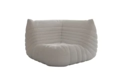 Designer Eckmodul Sofa-Sessel Calmo in Teddy Bouclé