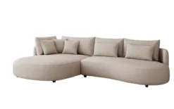 Designer Ecksofa Ando Mini in Strukturstoff