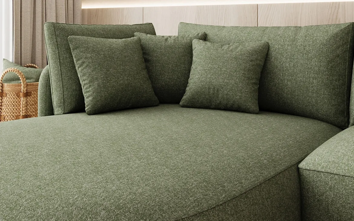 Designer Ecksofa Ando Mini in Strukturstoff