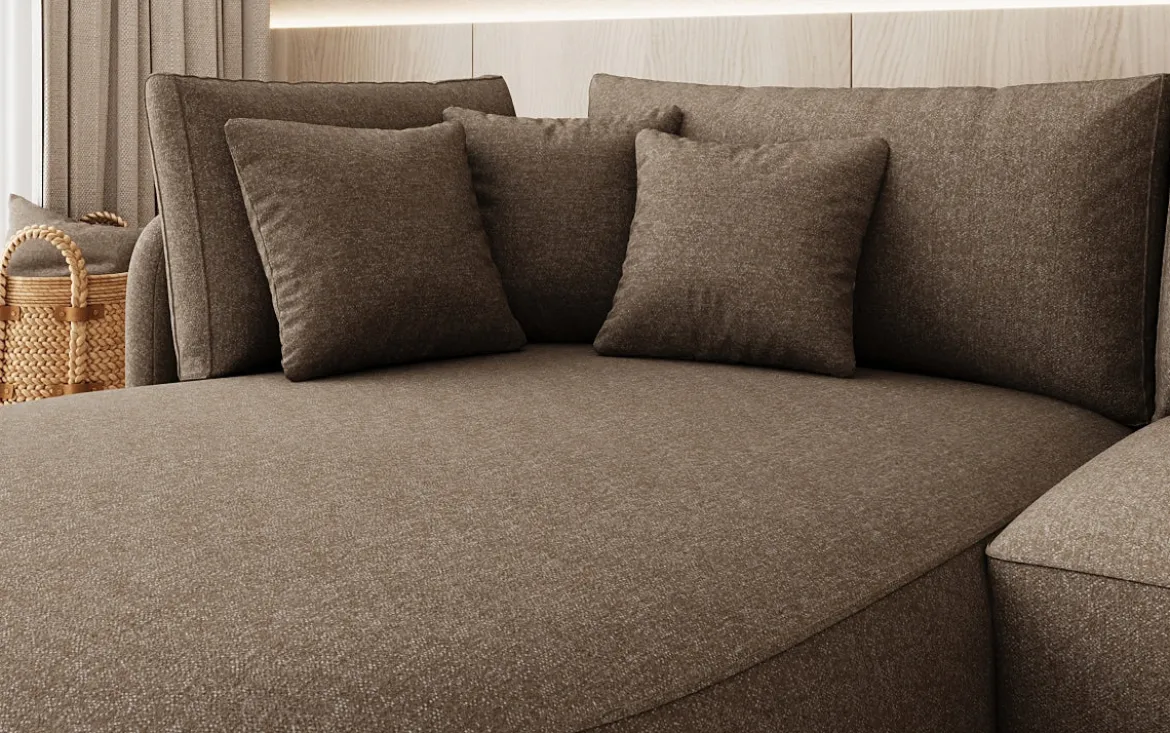 Designer Ecksofa Ando Mini in Strukturstoff