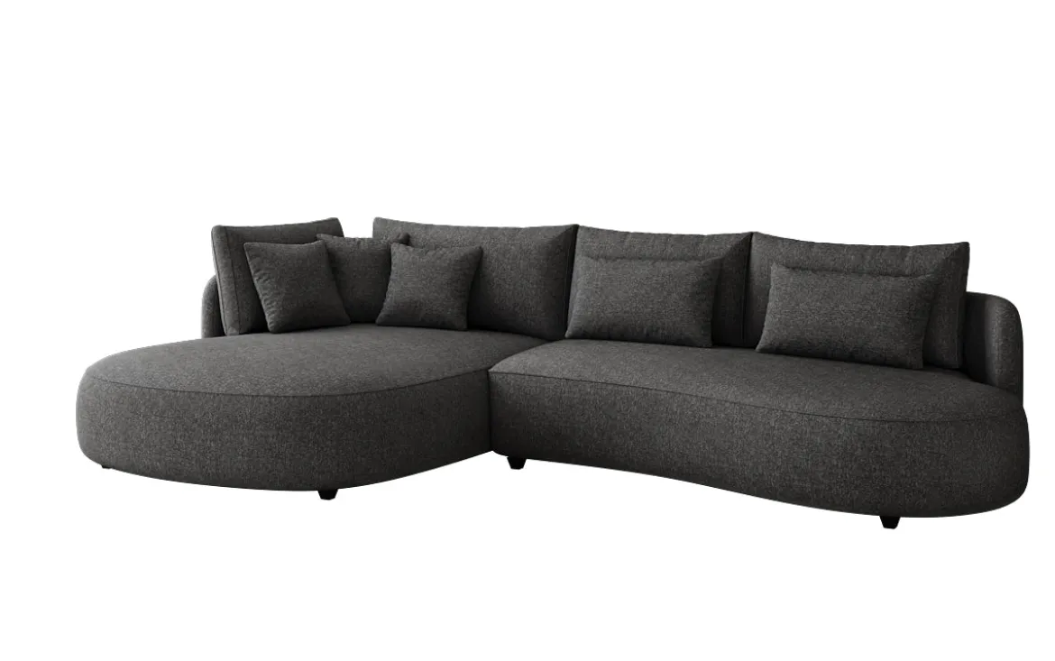 Designer Ecksofa Ando Mini in Strukturstoff