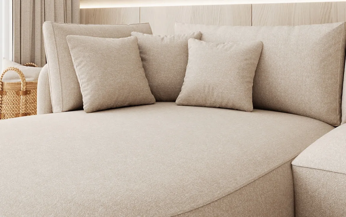 Designer Ecksofa Ando Mini in Strukturstoff