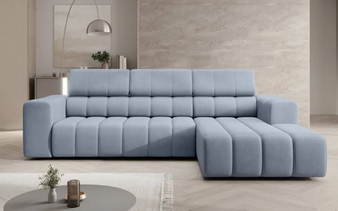 Designer Ecksofa Aurora Mini mit verstellbaren Kopfstützen
