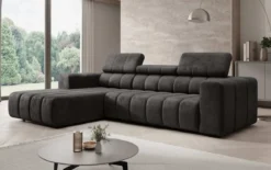 Designer Ecksofa Aurora Mini mit verstellbaren Kopfstützen