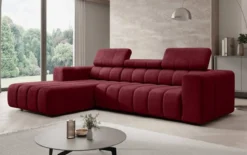 Designer Ecksofa Aurora Mini mit verstellbaren Kopfstützen