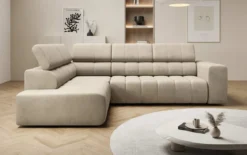 Designer Ecksofa Aurora mit elektrischer Schlaffunktion