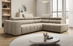 Designer Ecksofa Aurora mit elektrischer Schlaffunktion