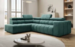 Designer Ecksofa Aurora mit elektrischer Schlaffunktion