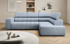 Designer Ecksofa Aurora mit elektrischer Schlaffunktion