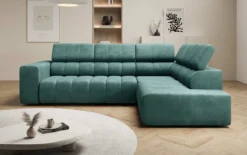 Designer Ecksofa Aurora mit elektrischer Schlaffunktion