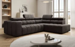 Designer Ecksofa Aurora mit elektrischer Schlaffunktion