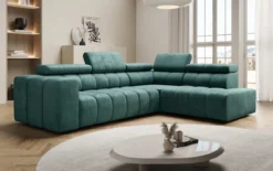 Designer Ecksofa Aurora mit elektrischer Schlaffunktion