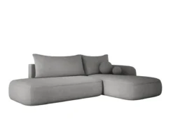 Designer Ecksofa Babu Bouclé mit Schlaf- und Klappfunktion