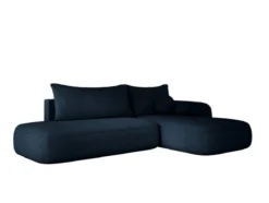 Designer Ecksofa Babu Bouclé mit Schlaf- und Klappfunktion
