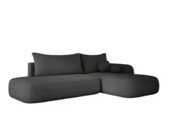 Designer Ecksofa Babu Bouclé mit Schlaf- und Klappfunktion