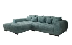 Designer Ecksofa Balu mit Schlaffunktion und Stauraum in Cord