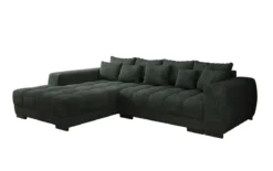 Designer Ecksofa Balu mit Schlaffunktion und Stauraum in Cord