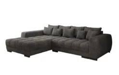 Designer Ecksofa Balu mit Schlaffunktion und Stauraum in Cord