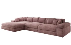 Designer Ecksofa Bernardo Maxi mit breiter Ottomane in Cord