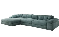 Designer Ecksofa Bernardo Maxi mit breiter Ottomane in Cord