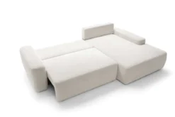 Designer Ecksofa Bianca mit Schlaf- und Klappfunktion
