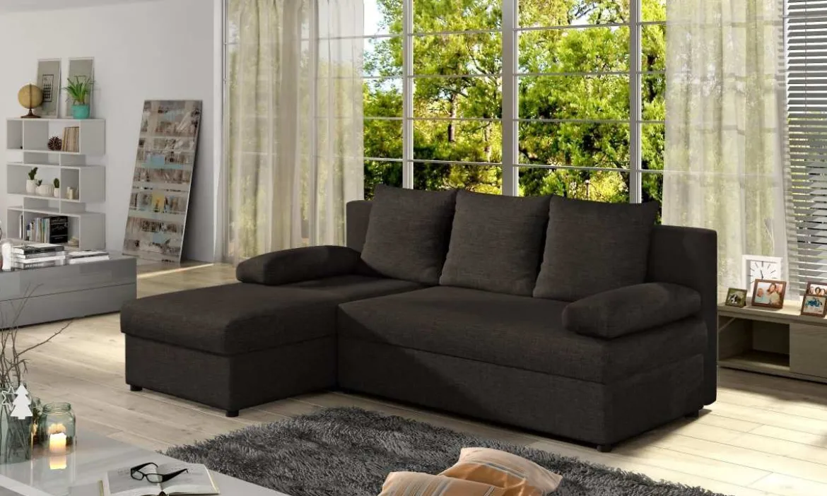 Designer Ecksofa Cali mit Stauraum und Schlaffunktion