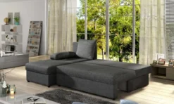 Designer Ecksofa Cali mit Stauraum und Schlaffunktion