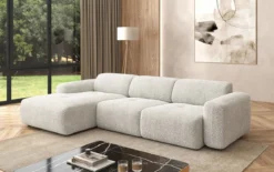 Designer Ecksofa Calm in Bouclé