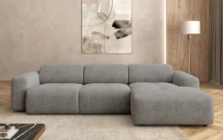 Designer Ecksofa Calm in Bouclé