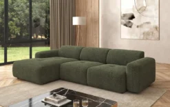 Designer Ecksofa Calm in Bouclé