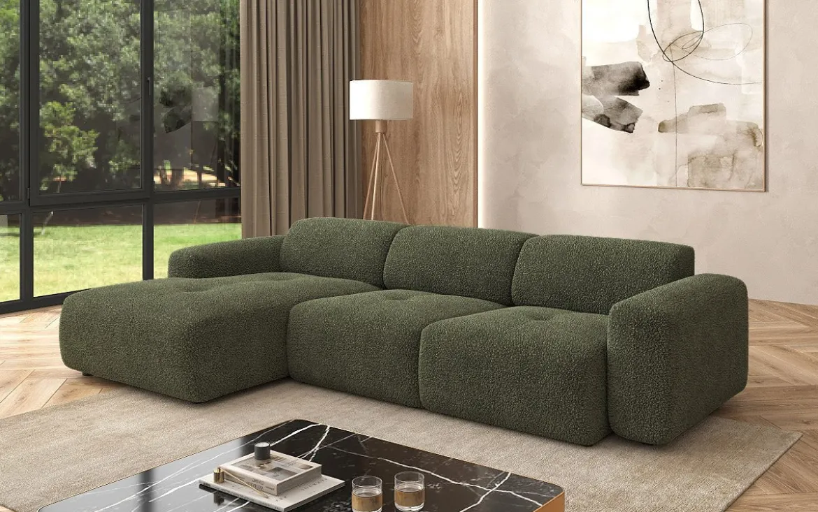 Designer Ecksofa Calm in Bouclé
