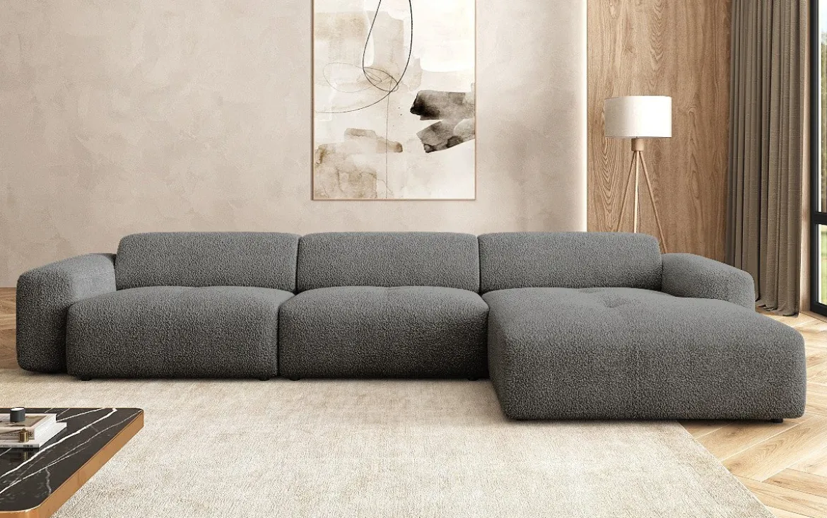 Designer Ecksofa Calm Maxi in Bouclé