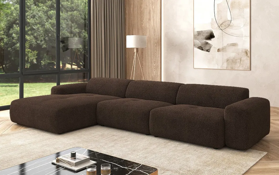 Designer Ecksofa Calm Maxi in Bouclé
