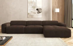 Designer Ecksofa Calm Maxi in Bouclé