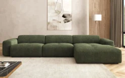 Designer Ecksofa Calm Maxi in Bouclé