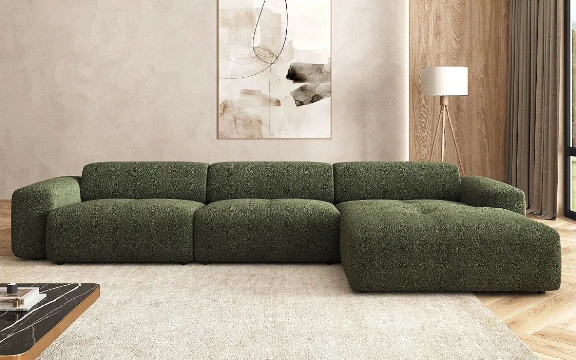 Designer Ecksofa Calm Maxi in Bouclé