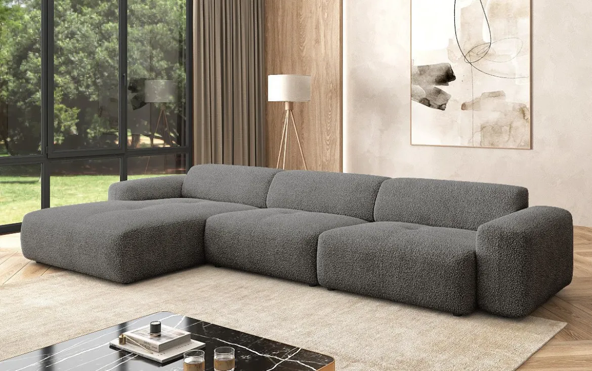 Designer Ecksofa Calm Maxi in Bouclé