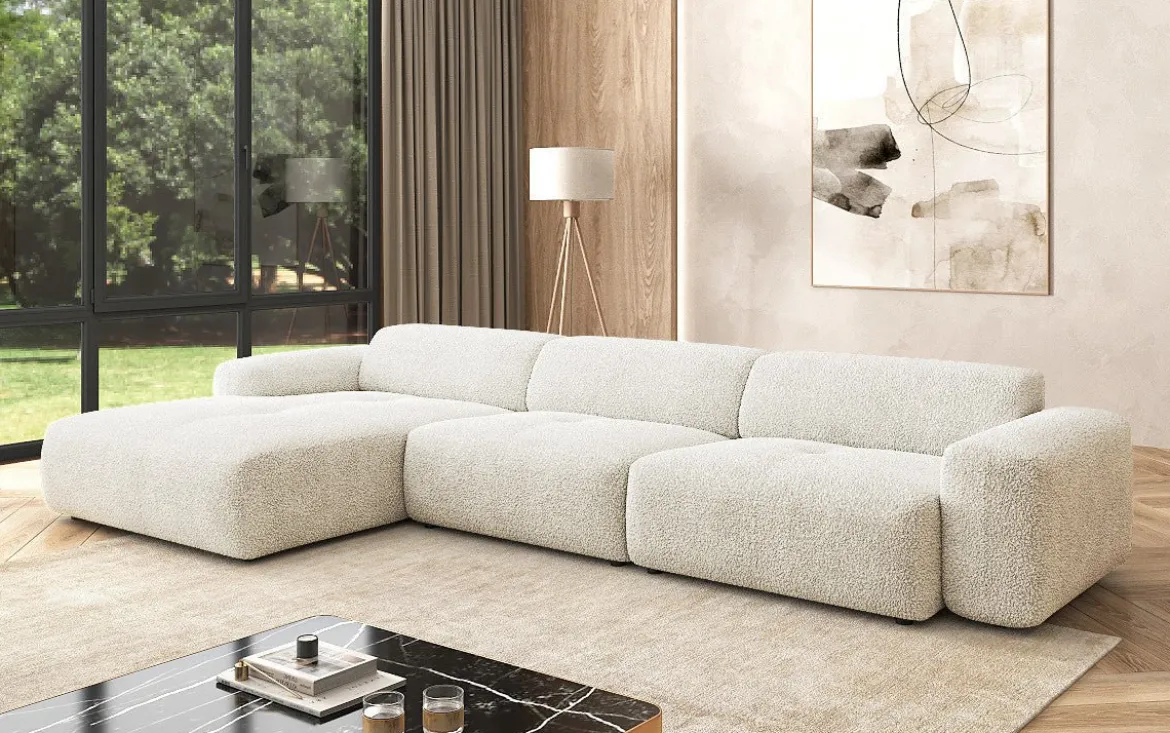 Designer Ecksofa Calm Maxi in Bouclé
