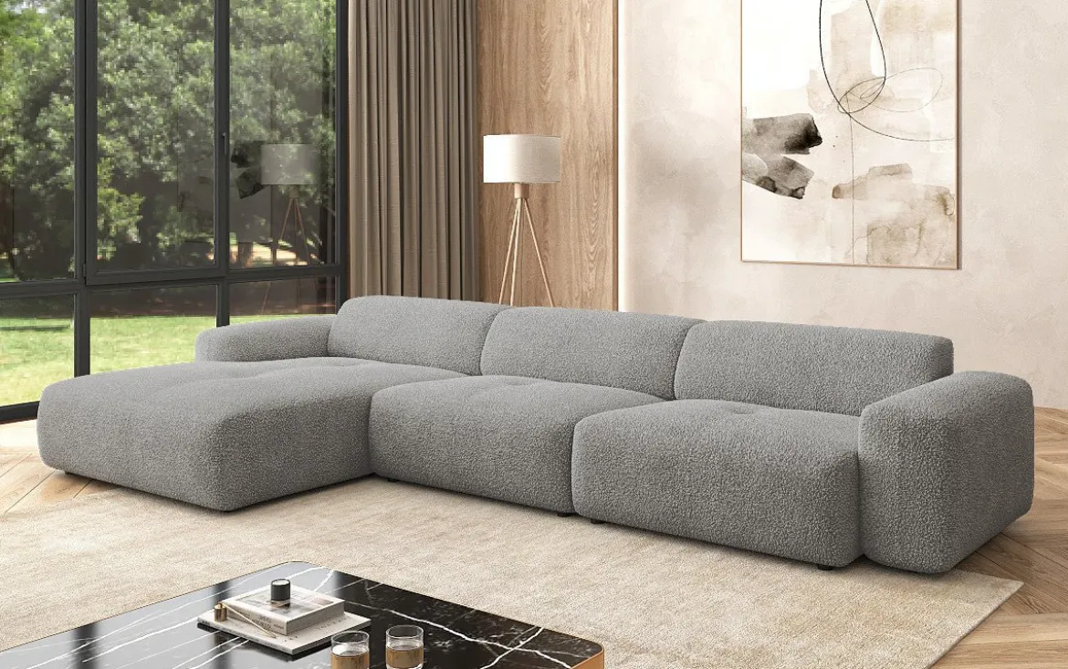 Designer Ecksofa Calm Maxi in Bouclé