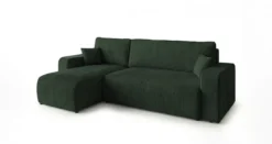 Designer Ecksofa Calva mit Schlaf- und Klappfunktion in Cord