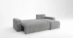 Designer Ecksofa Calva mit Schlaf- und Klappfunktion in Cord