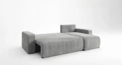 Designer Ecksofa Calva mit Schlaf- und Klappfunktion in Cord