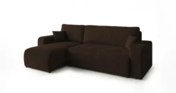 Designer Ecksofa Calva mit Schlaf- und Klappfunktion in Cord