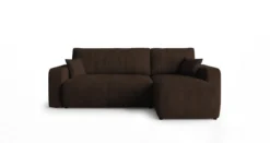 Designer Ecksofa Calva mit Schlaf- und Klappfunktion in Cord