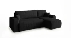 Designer Ecksofa Calva mit Schlaf- und Klappfunktion in Cord