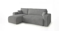 Designer Ecksofa Calva mit Schlaf- und Klappfunktion in Cord